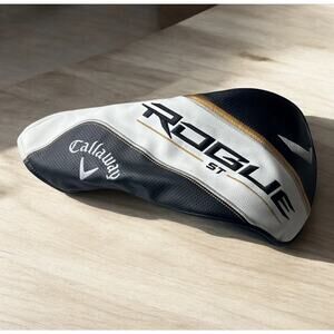 Callaway Rogue ST 1 Driver Golf Club Head cover Headcover Gold White